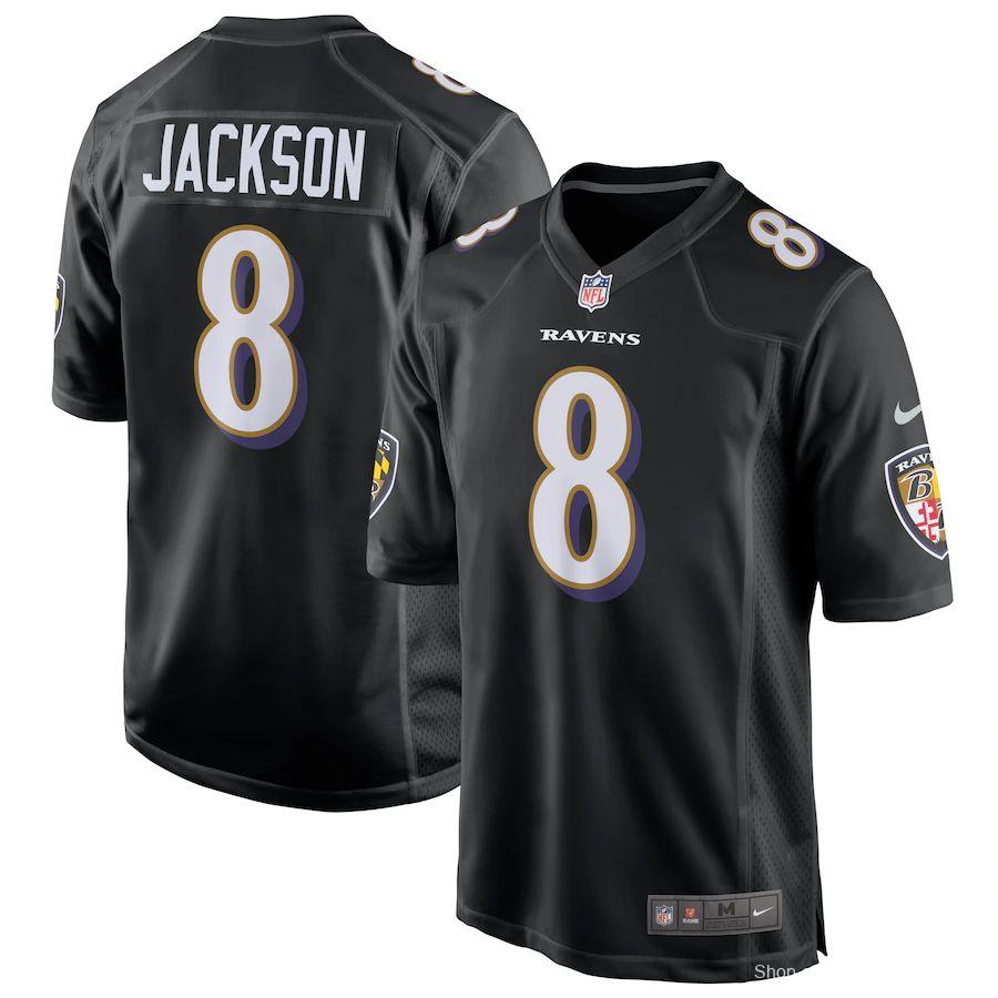 Men's Lamar Jackson Black Event Player Limited Team Jersey