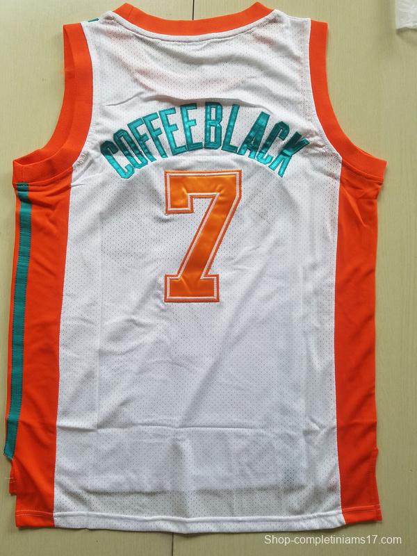 Flint Tropics 7 Coffee Black Basketball Jersey Semi Pro Team New