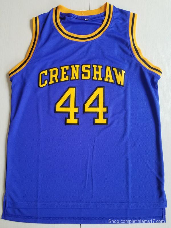 Bryant 44 Crenshaw High School Blue Basketball Jersey