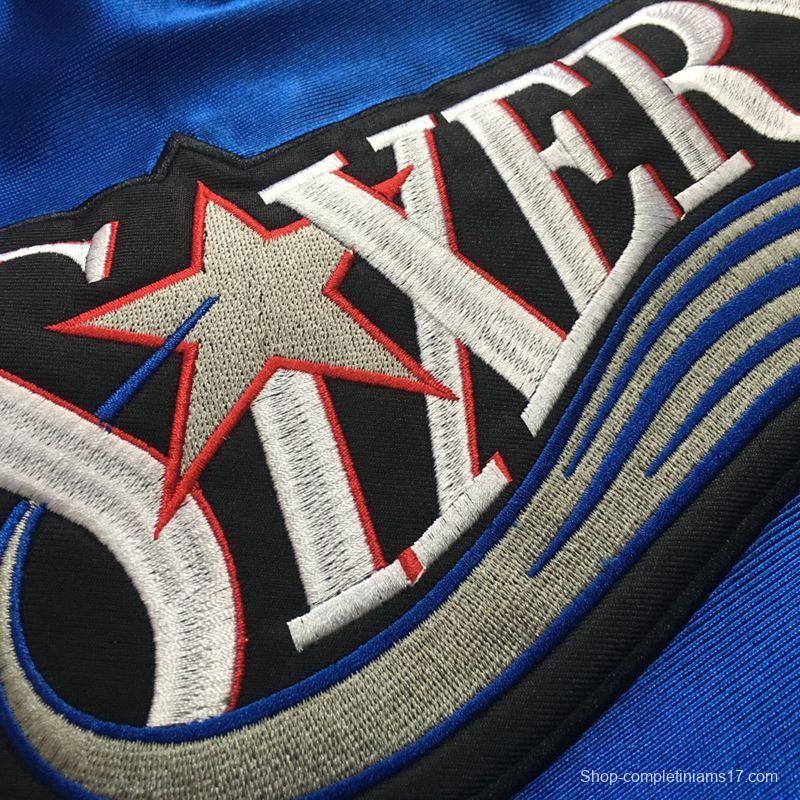 Men's Allen Iverson Blue Retro Classic Team Jersey