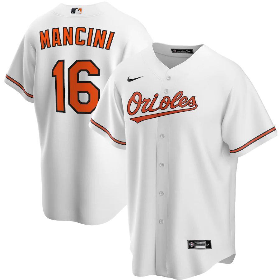 Youth Trey Mancini White Home 2020 Player Team Jersey