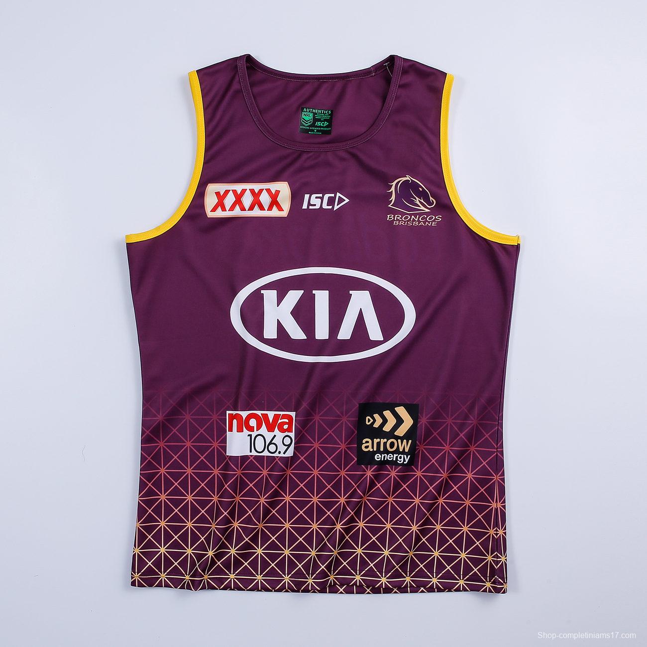 Brisbane Broncos 2020 Men's Training Rugby Singlet