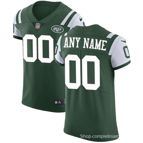 Men's Green Customized Elite Team Jersey