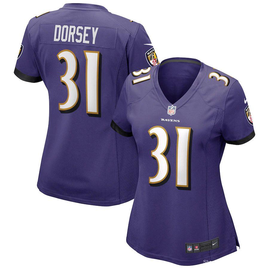 Women's Khalil Dorsey Purple Player Limited Team Jersey