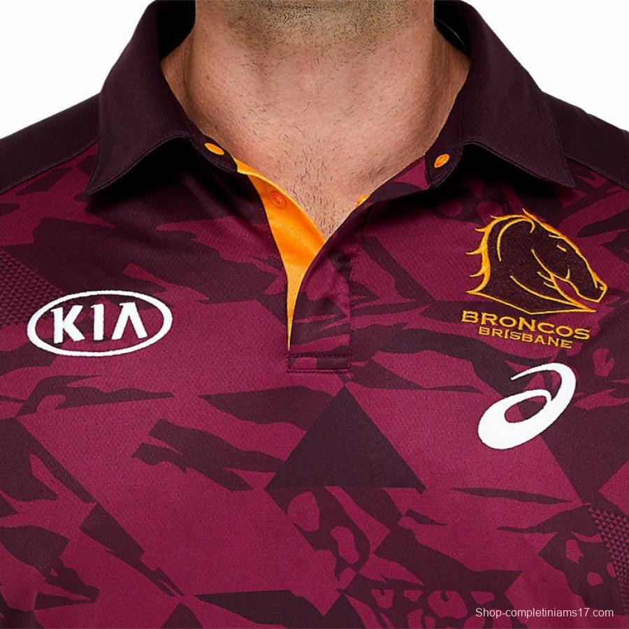 Brisbane Broncos 2021 Men's Training Rugby Polo