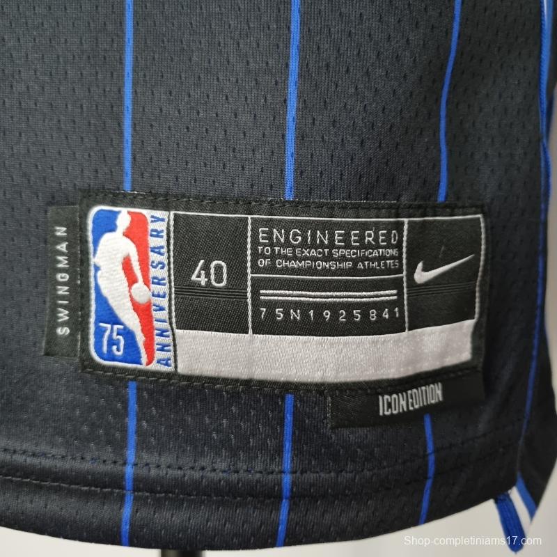 75th Anniversary Anthony#50 Orlando Magic Black NBA Jersey