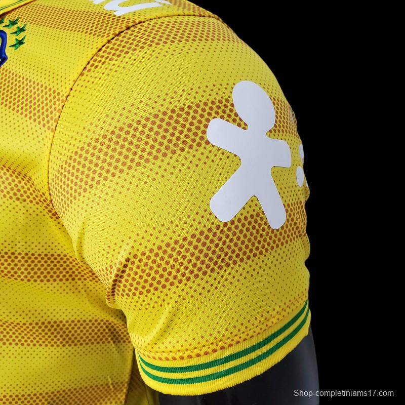 2022 Brazil POLO Yellow Stripe