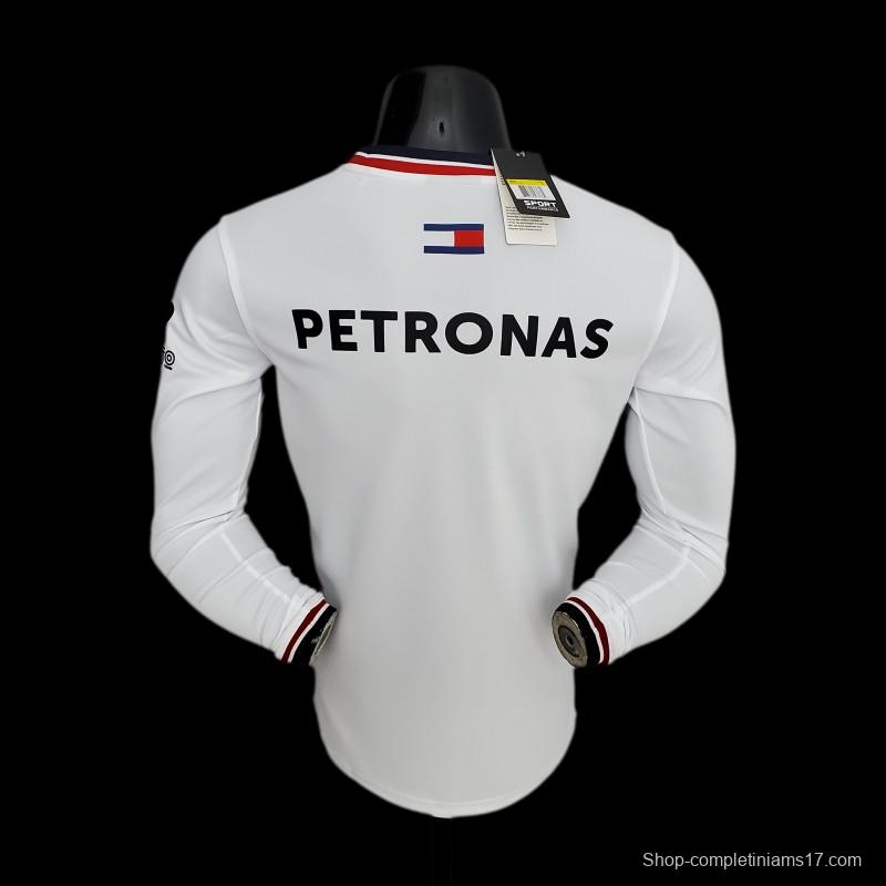 F1 Formula One 2022 Mercedes Long Sleeve White 