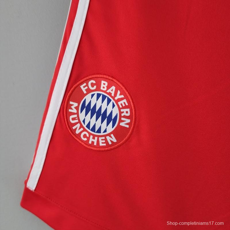 22/23 Bayern Munich Home Shorts  Soccer Jersey