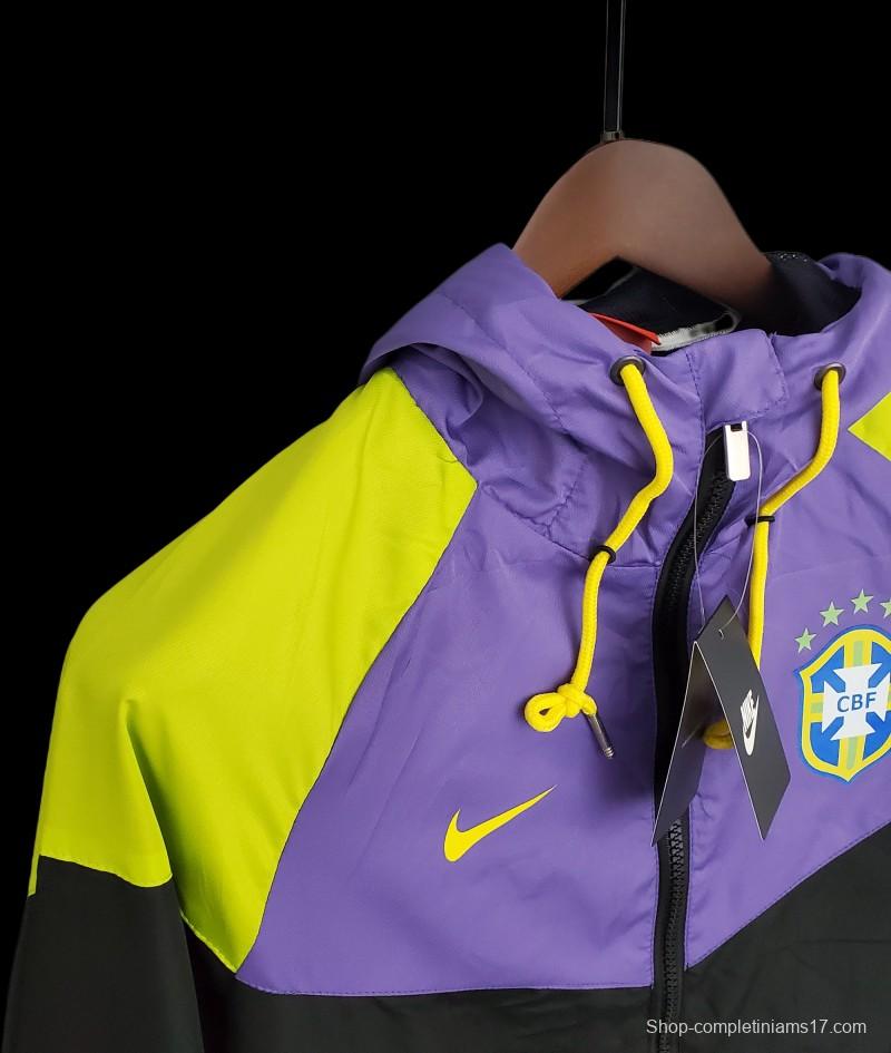 Windbreaker Brazil Purple Black