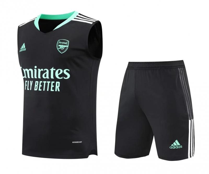 22/23 Arsenal Pre-match Training Jersey Black Vest