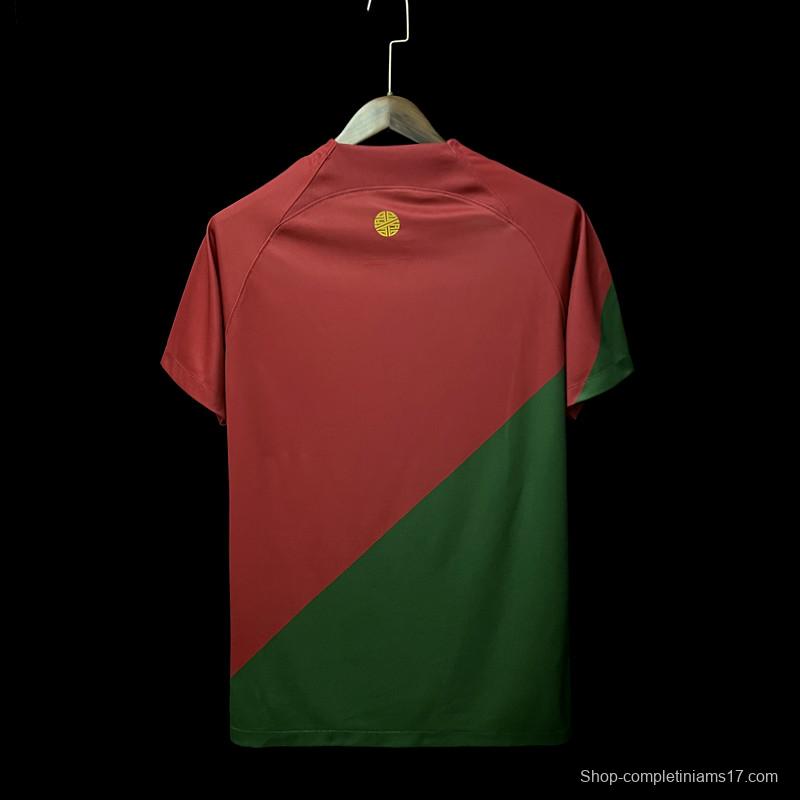 2022 Portugal Home Soccer Jersey