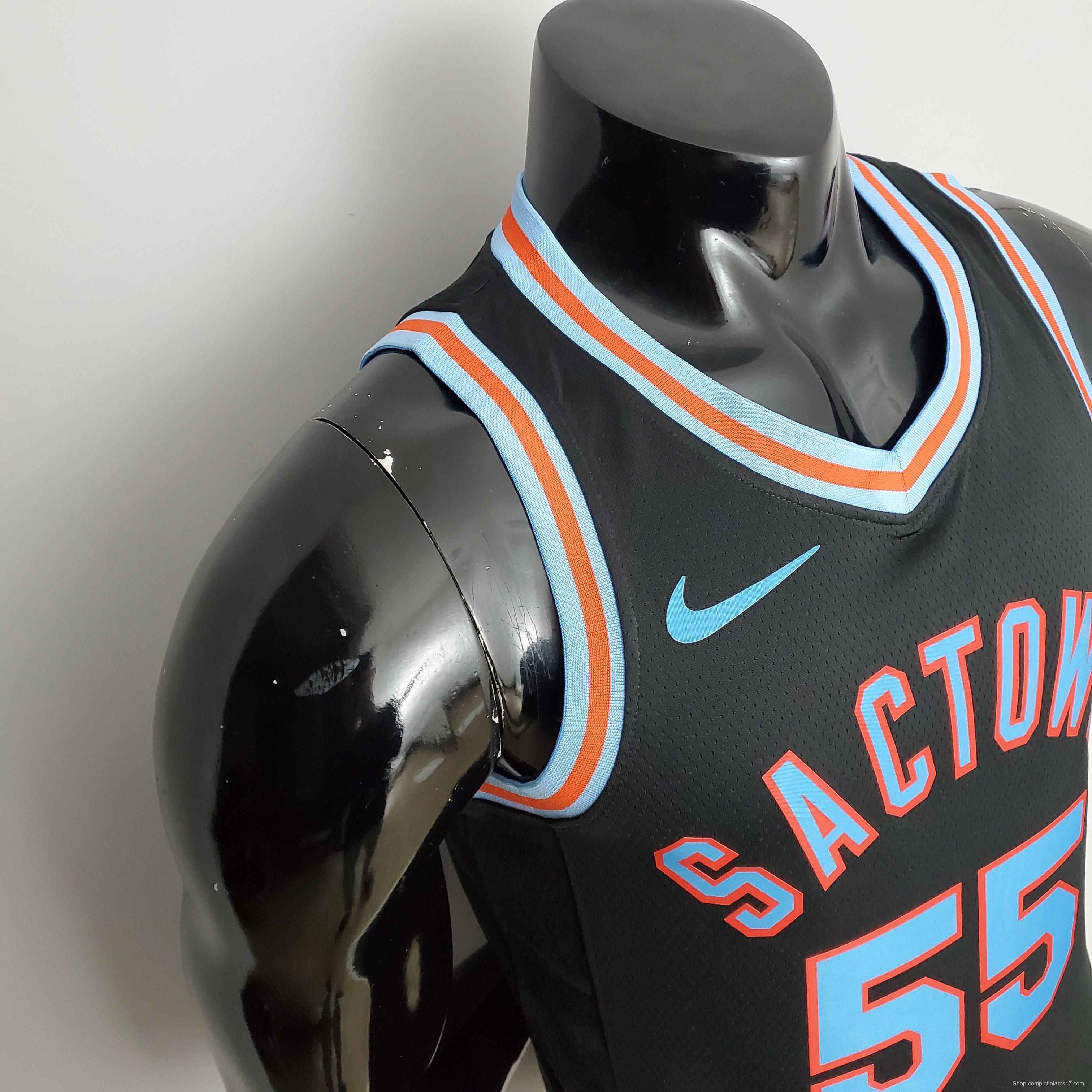 NBA 2021 Kings Williams#55 Black City Edition Jersey