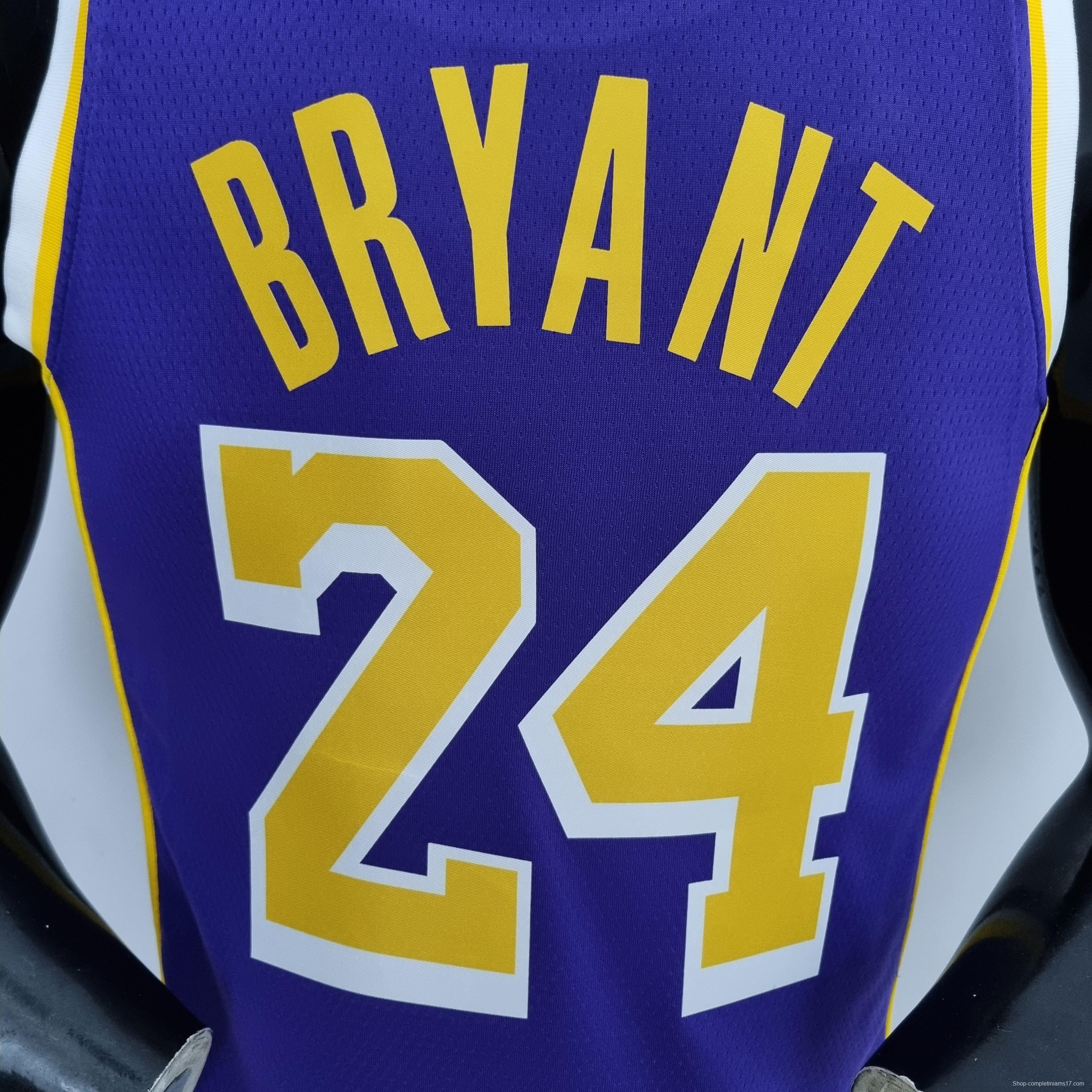 75th Anniversary BRYANT#24 Los Angeles Lakers Jordan Purple NBA Jersey