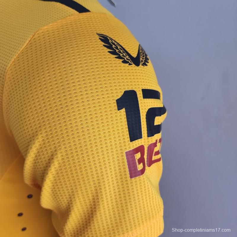 Player Version 22/23 Wolverhampton Wanderers Home Soccer Jersey