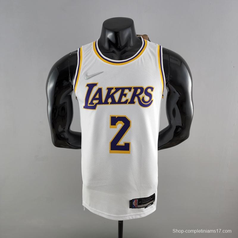 75th Anniversary IRVING #2 Los Angeles Lakers White NBA Jersey