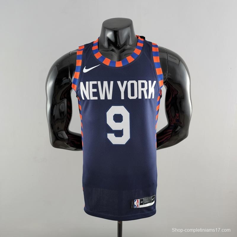 New York Knicks Barrett #9 Striped NBA Jersey