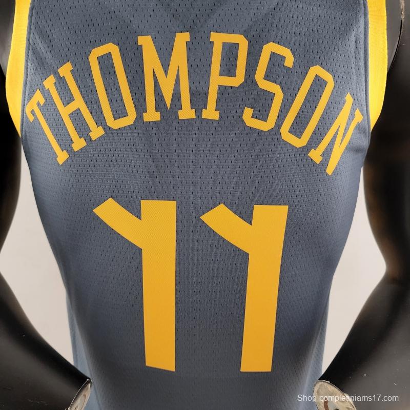 2018 HOMPSON #11 Golden State Warriors Grey NBA Jersey