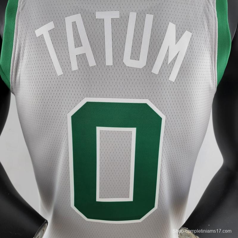 Tatum#0 Boston Celtics Grey NBA Jersey