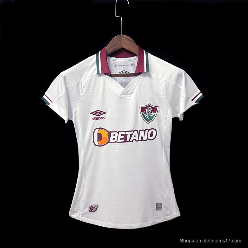 22/23 Woman Fluminense Away Soccer Jersey