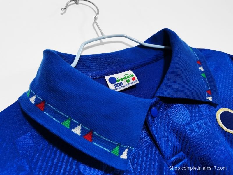 Retro 1994 Italy Home Soccer Jersey