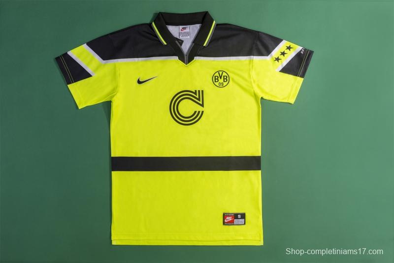 RETRO 96/97 Dortmund Champions League Home Soccer Jersey