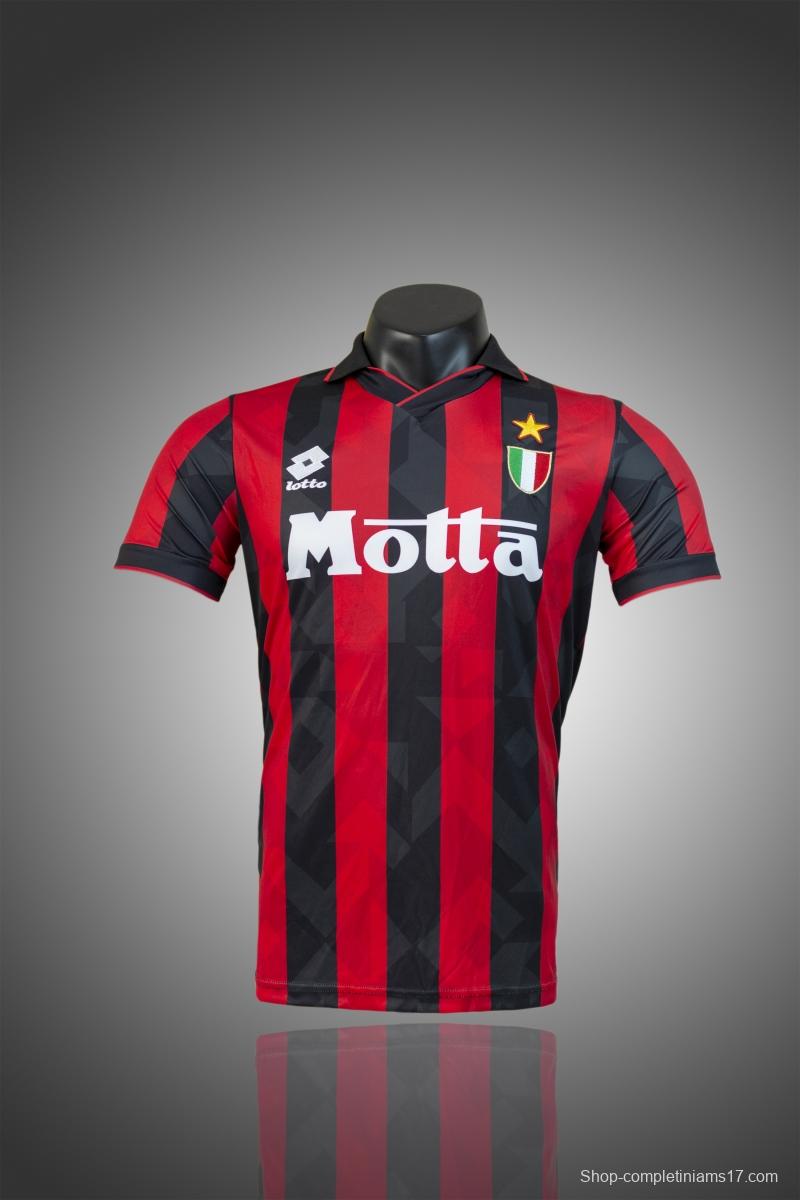 RETRO 92/94 AC Milan Home Soccer Jersey