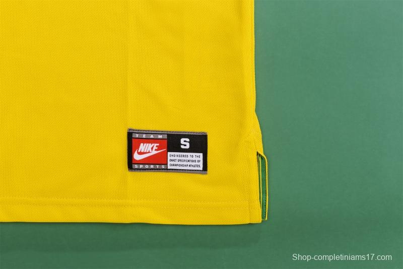 Retro 1998 Brazil Home Soccer Jersey