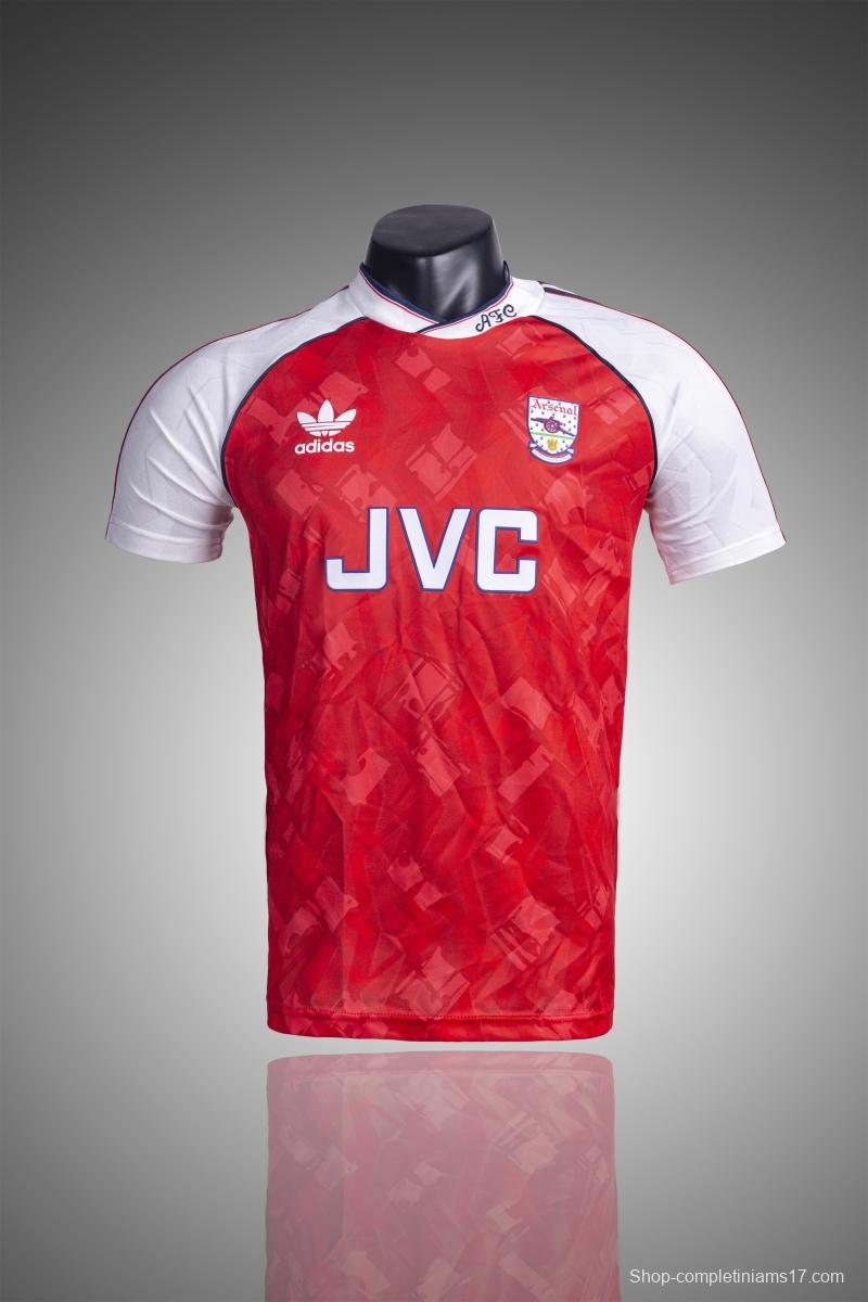 Retro 90/92 Arsenal Home Soccer Jersey