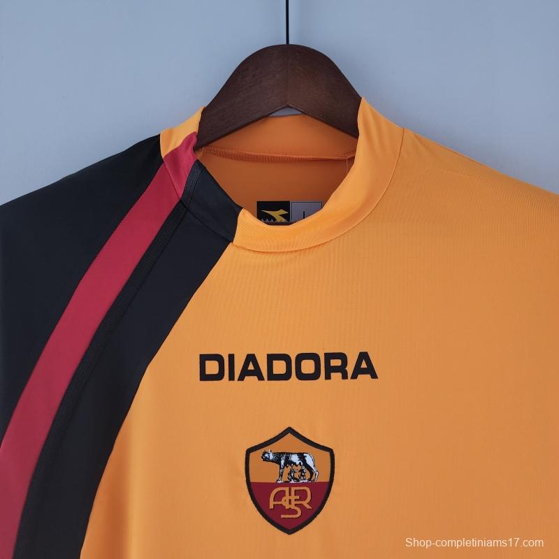 Retro 05/06 Long Sleeve Roma Home Soccer Jersey