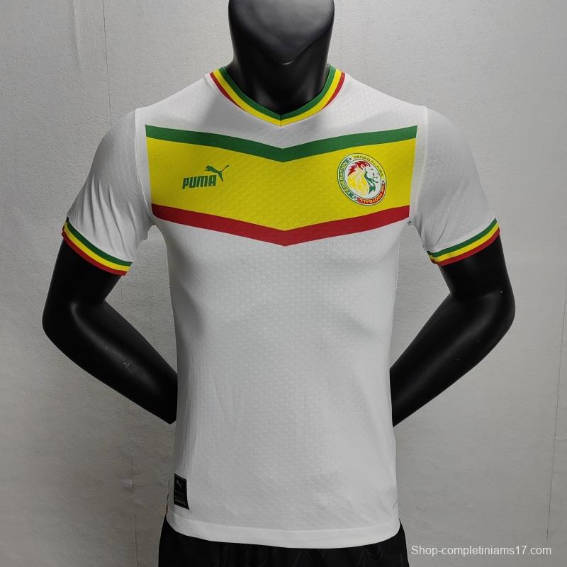 Player Version 2022 Senegal Home Soccer Jersey