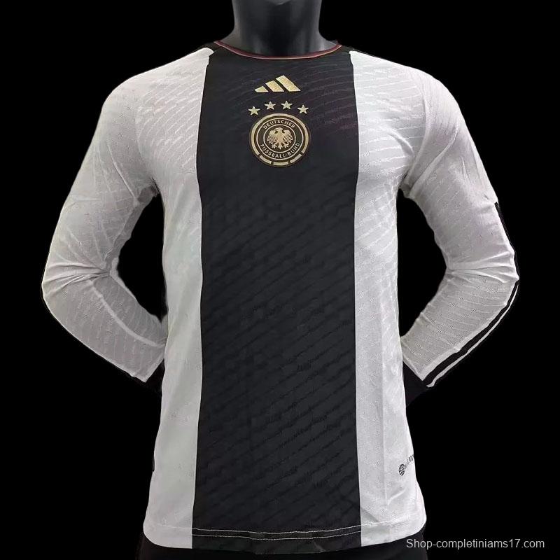 Player Vision 2022 Germany Home Long Sleeve Jersey