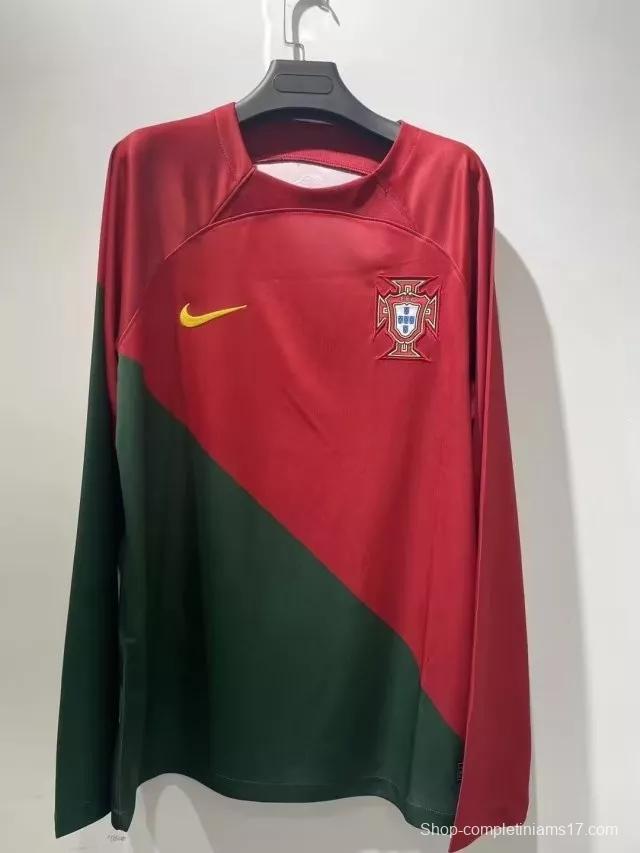 2022 Portugal Home Long Sleeve Jersey