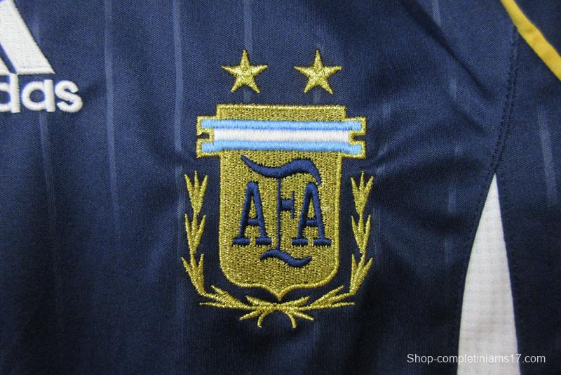 Retro 2006 Argentina Away Blue Jersey