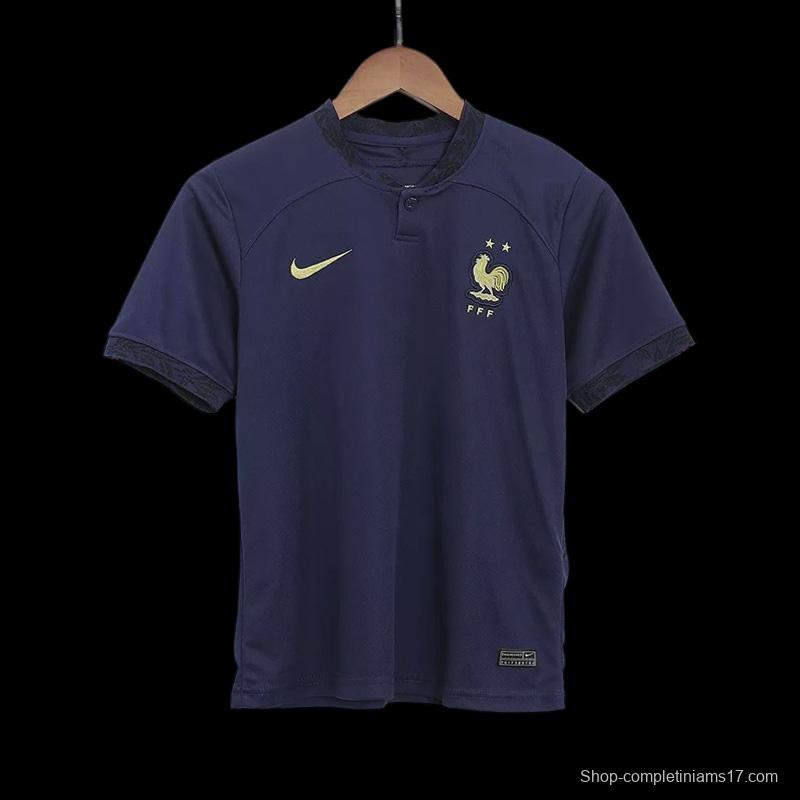 2022 France Home Kids Jersey