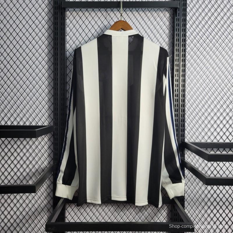 Retro 1995-97 Long Sleeve Newcastle Home Soccer Jersey