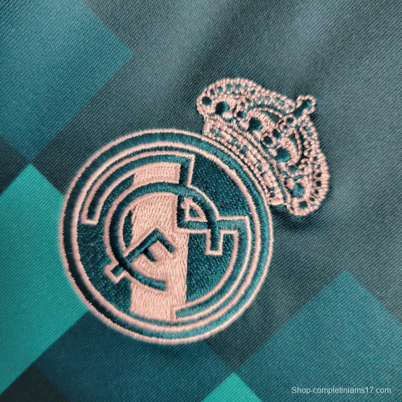 Retro 17-18 Real Madrid Third Blue Jersey