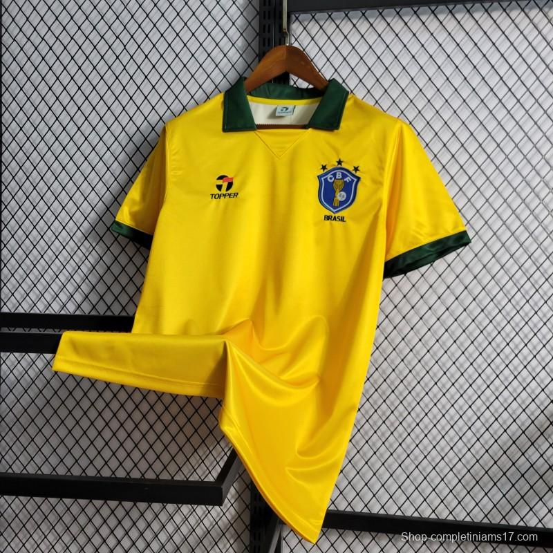 Retro 1988/1990 Brazil Home Jersey