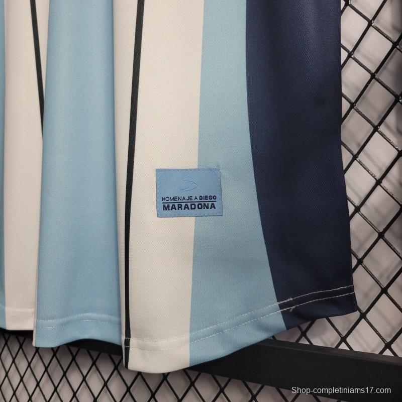 Retro 2001 Argentina MARADONA #10 Commemorative Edition Jersey