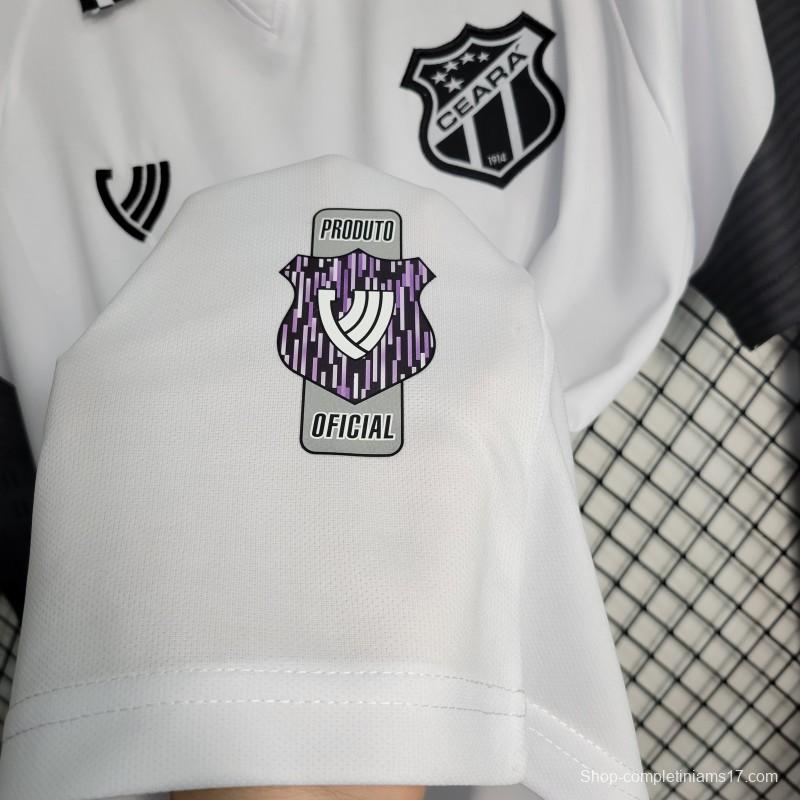 23-24 Ceara Sporting White Jersey -No Sponsor