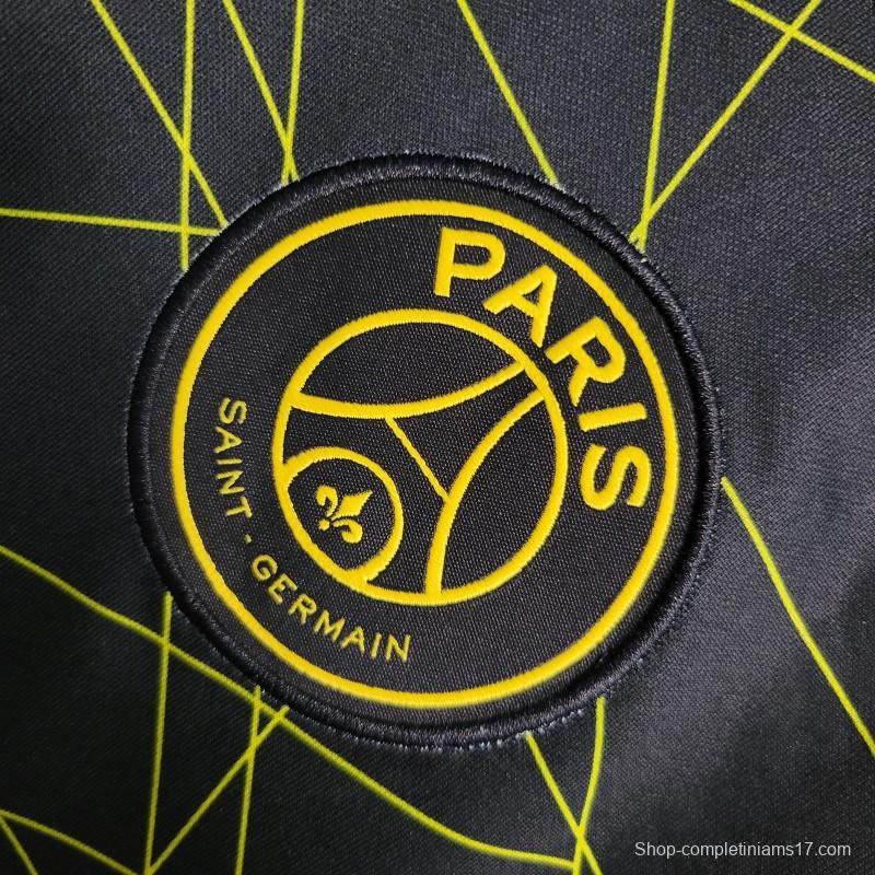 23-24 PSG  Forth Black Long Sleeve Jersey