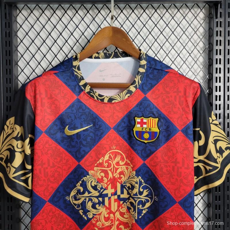 23-24 Barcelona Training Red Jersey