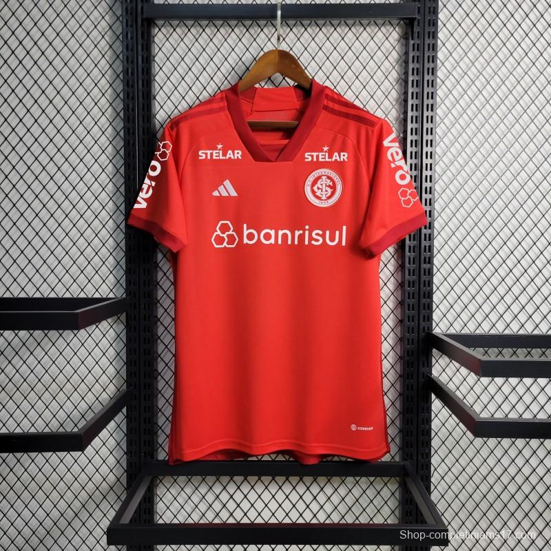 23/24 SC Internacional Home Jersey With Full Sponsors