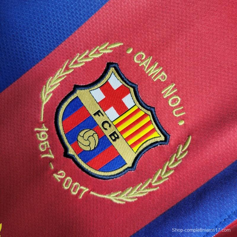 Retro 07-08 Barcelona Home Soccer Jersey