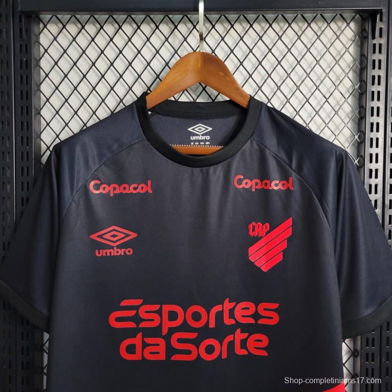 23-24 Athletico Paranaense Away Black/Red Jersey