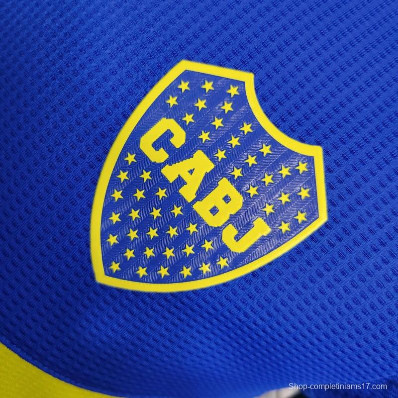 Player Version 23-24 Boca Juniors Home Soccer Jersey