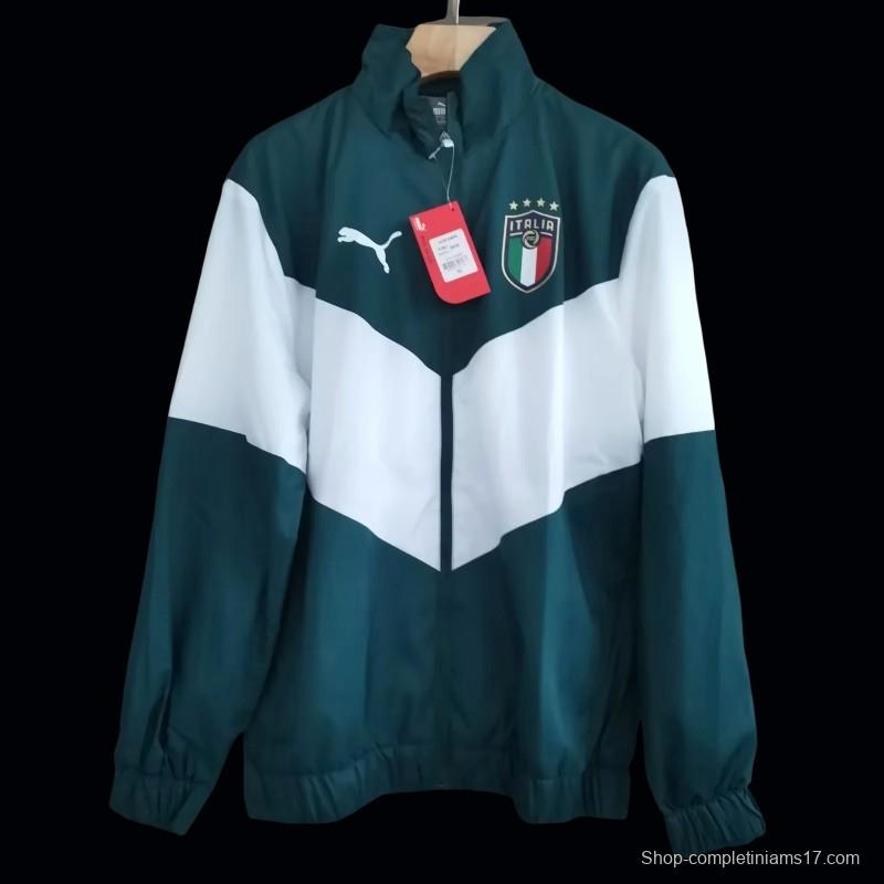 2023 Italy Dark Green Windbreaker