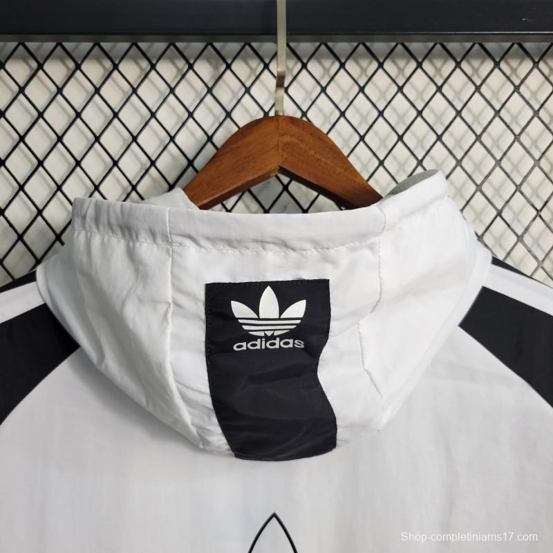 2023 Adidas Originals White Windbreaker