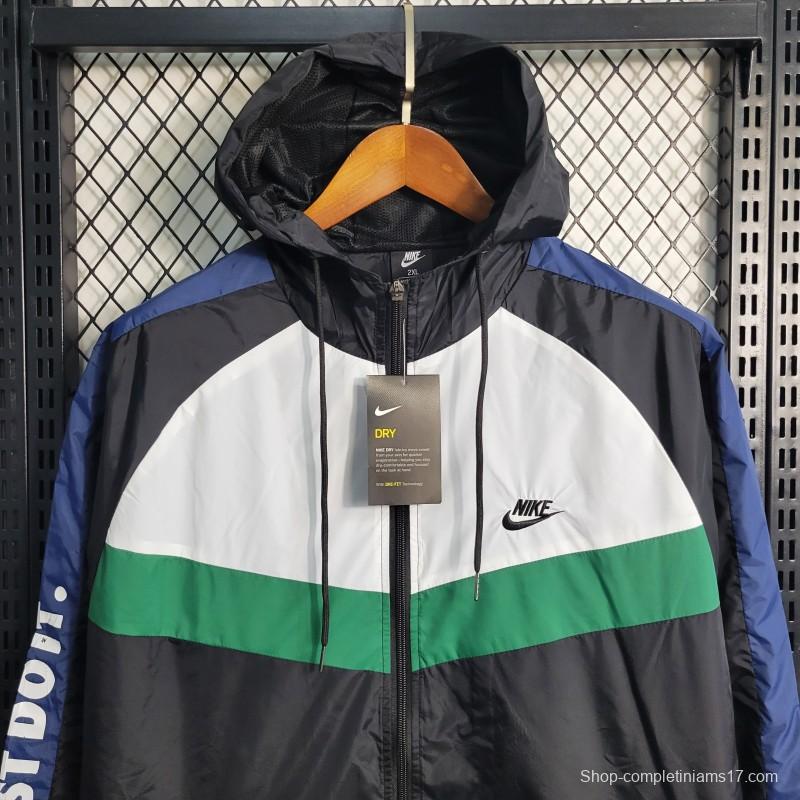 2023 Nike White Black Windbreaker