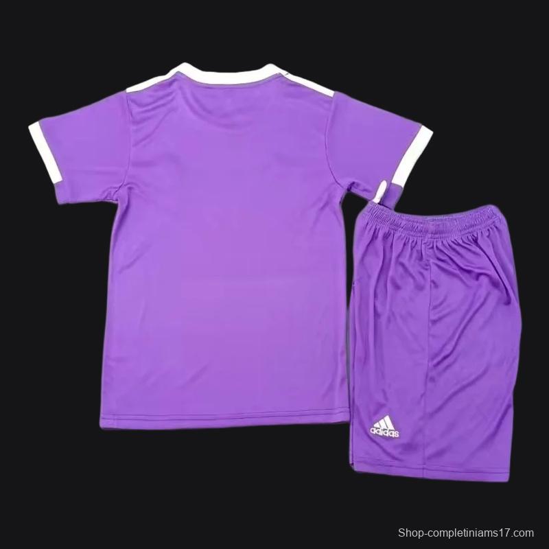 Retro Kids 16/17 Real Madrid Away Purple Jersey